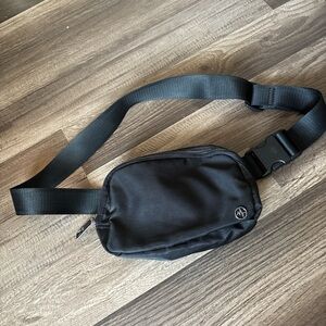 Pander Black waist bag with adjustable strap